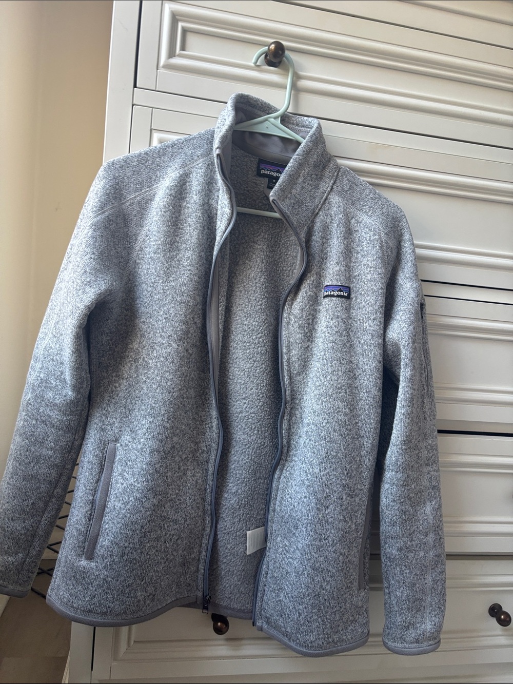Patagonia Women's Heather Gray Full-Zip Fleece Jacket